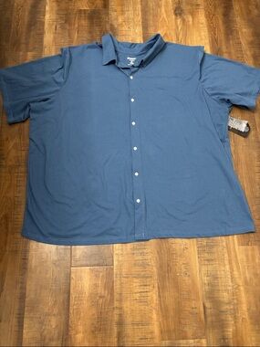 Croft & Barrow Blue Casual Button-Down Shirt